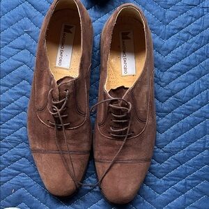 Massimo Emporio Dark Brown Suede Men's Oxfords